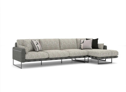 Luxury Sofa L-shape Designer Upholstered furniture Living room Gray Corner sofa new Furniture